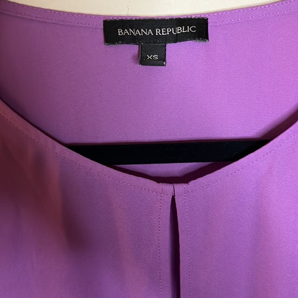 Banana Republic Women Purple Long Sleeve Blouse Size XS - Picture 5 of 8